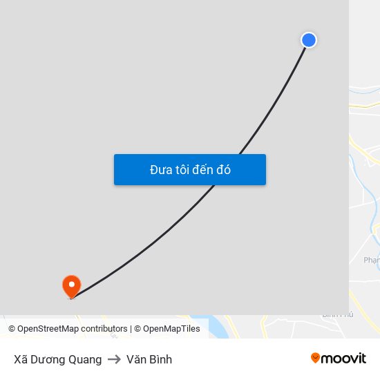 Xã Dương Quang to Văn Bình map