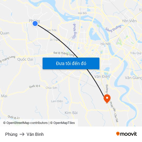 Phùng to Văn Bình map