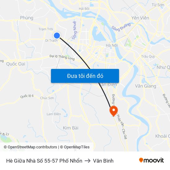 Hè Giữa Nhà Số 55-57 Phố Nhổn to Văn Bình map