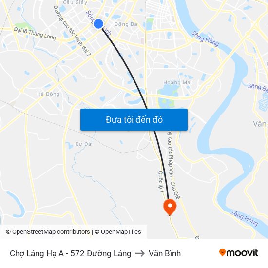 Chợ Láng Hạ A - 572 Đường Láng to Văn Bình map