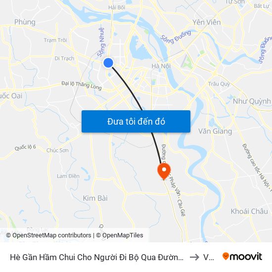 2b Phạm Văn Đồng to Văn Bình map