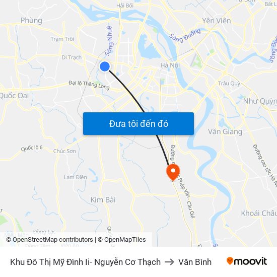 Khu Đô Thị Mỹ Đình Ii- Nguyễn Cơ Thạch to Văn Bình map