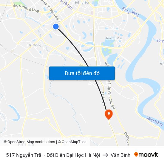 517 Nguyễn Trãi - Đối Diện Đại Học Hà Nội to Văn Bình map