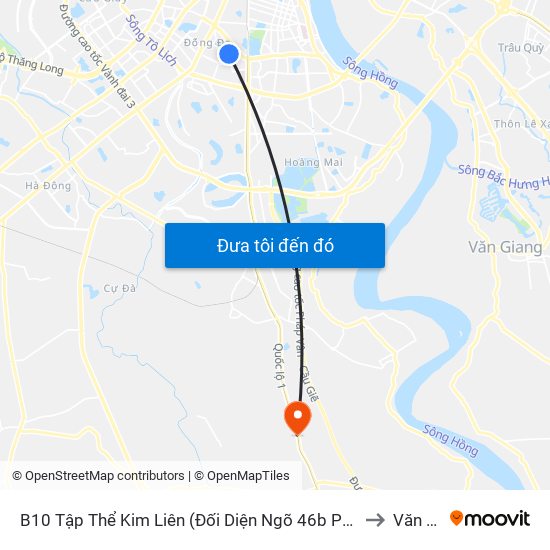 B10 Tập Thể Kim Liên (Đối Diện Ngõ 46b Phạm Ngọc Thạch) to Văn Bình map