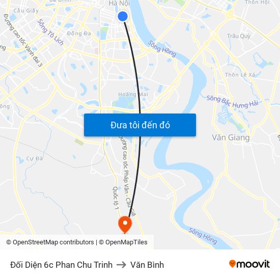 Đối Diện 6c Phan Chu Trinh to Văn Bình map