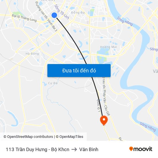 113 Trần Duy Hưng - Bộ Khcn to Văn Bình map