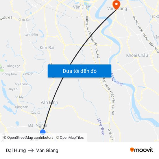 Đại Hưng to Văn Giang map