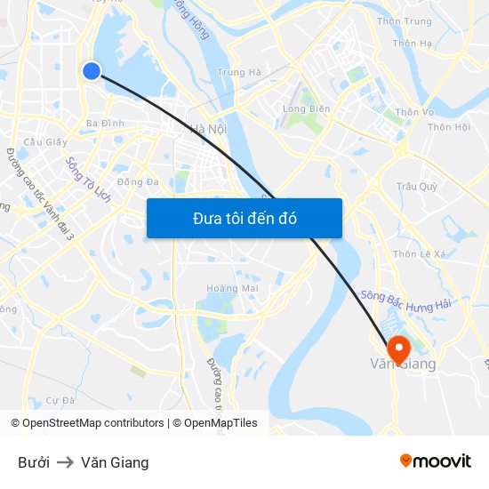 Bưởi to Văn Giang map