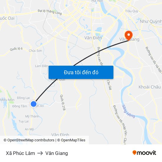 Xã Phúc Lâm to Văn Giang map