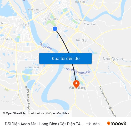 Đối Diện Aeon Mall Long Biên (Cột Điện T4a/2a-B Đường Cổ Linh) to Văn Giang map