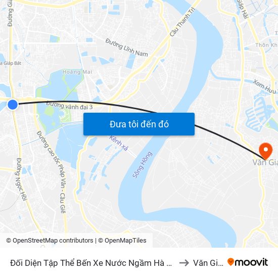 Đối Diện Tập Thể Bến Xe Nước Ngầm Hà Nội - Ngọc Hồi to Văn Giang map
