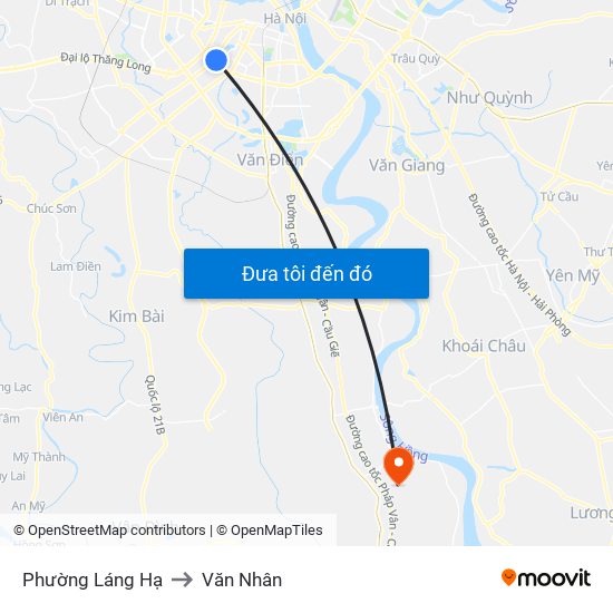 Phường Láng Hạ to Văn Nhân map