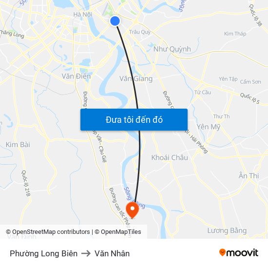 Phường Long Biên to Văn Nhân map