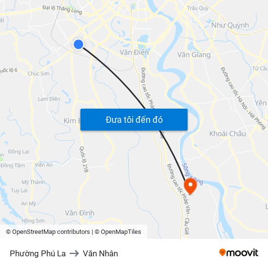 Phường Phú La to Văn Nhân map