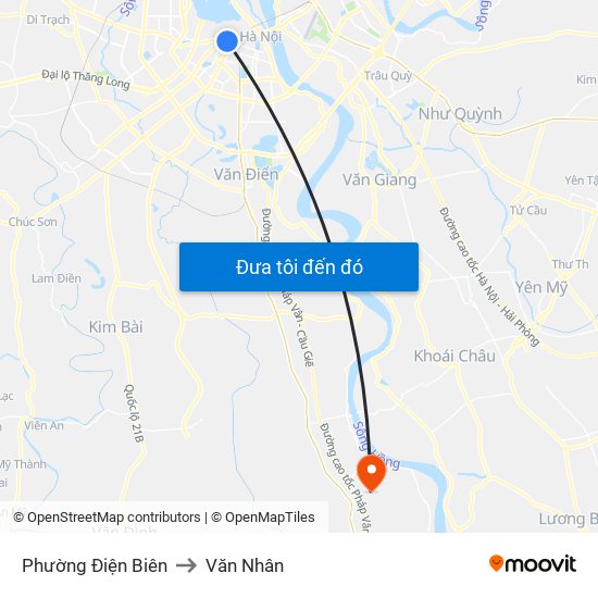 Phường Điện Biên to Văn Nhân map