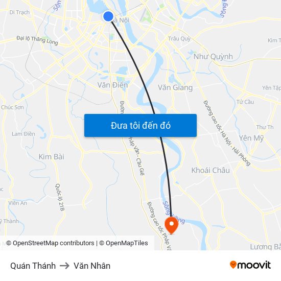 Quán Thánh to Văn Nhân map