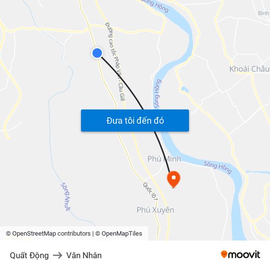 Quất Động to Văn Nhân map