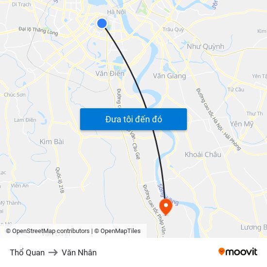 Thổ Quan to Văn Nhân map