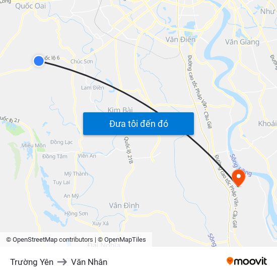 Trường Yên to Văn Nhân map