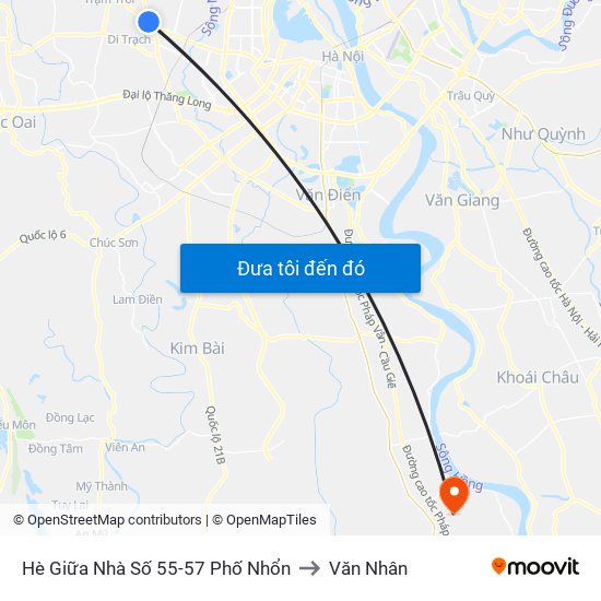 Hè Giữa Nhà Số 55-57 Phố Nhổn to Văn Nhân map