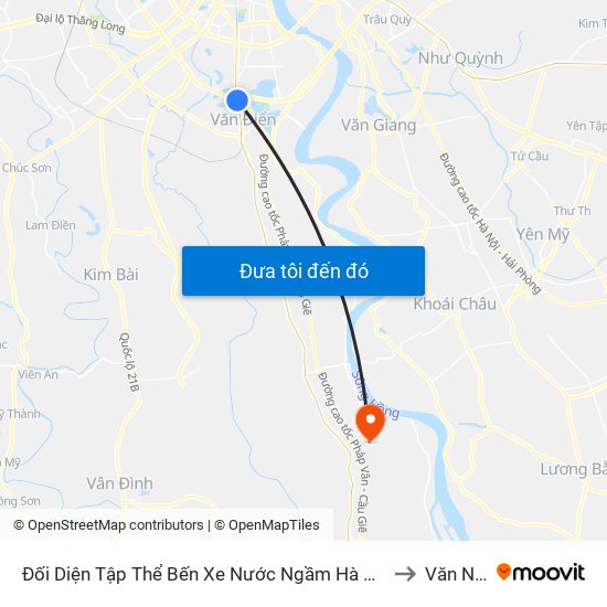 Đối Diện Tập Thể Bến Xe Nước Ngầm Hà Nội - Ngọc Hồi to Văn Nhân map