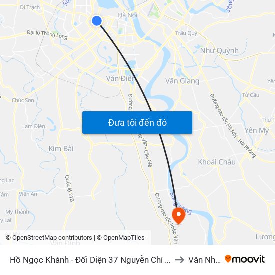 Hồ Ngọc Khánh - Đối Diện 37 Nguyễn Chí Thanh to Văn Nhân map