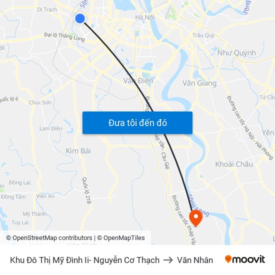 Khu Đô Thị Mỹ Đình Ii- Nguyễn Cơ Thạch to Văn Nhân map