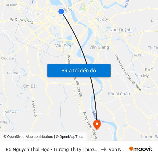85 Nguyễn Thái Học - Trường Th Lý Thường Kiệt to Văn Nhân map
