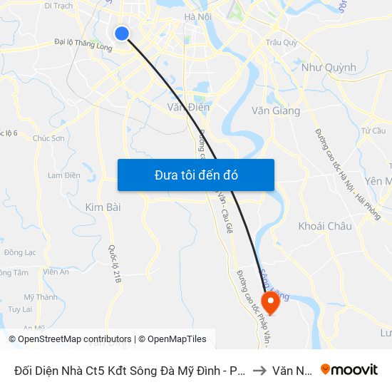Đối Diện Nhà Ct5 Kđt Sông Đà Mỹ Đình - Phạm Hùng to Văn Nhân map