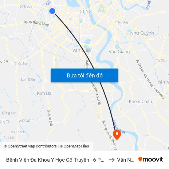 Công Ty Miwon - Phạm Hùng to Văn Nhân map