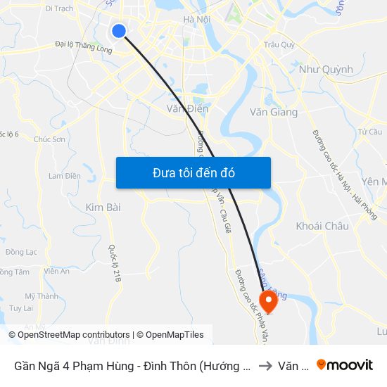 Gần Ngã 4 Phạm Hùng - Đình Thôn (Hướng Đi Khuất Duy Tiến)-Cột Sau to Văn Nhân map