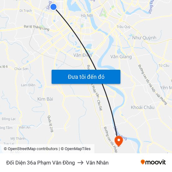 Đối Diện 36a Phạm Văn Đồng to Văn Nhân map