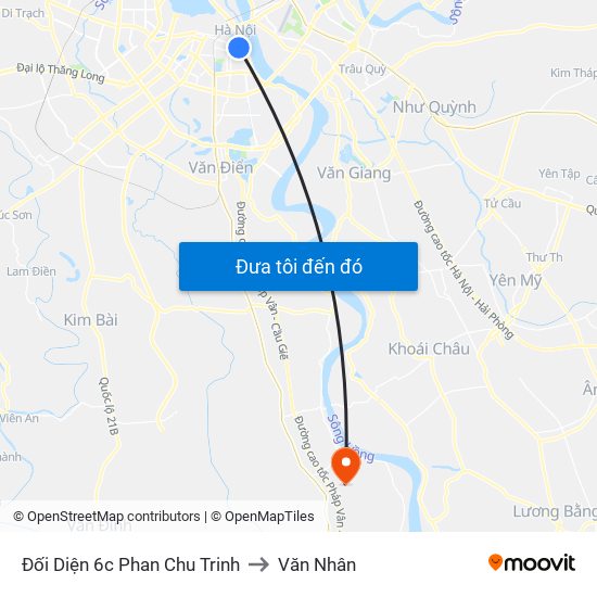 Đối Diện 6c Phan Chu Trinh to Văn Nhân map