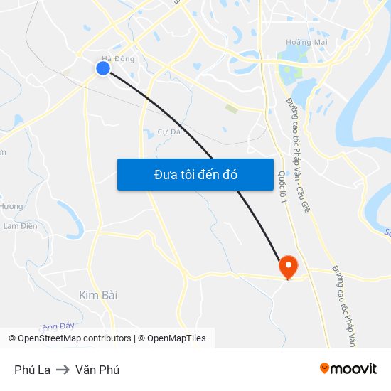 Phú La to Văn Phú map