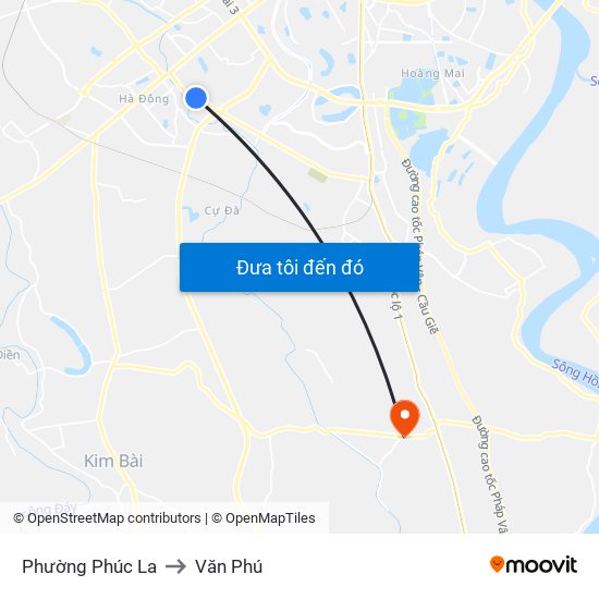 Phường Phúc La to Văn Phú map