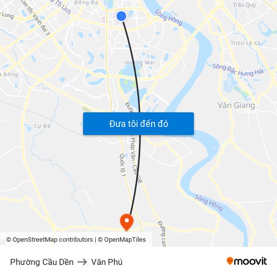 Phường Cầu Dền to Văn Phú map