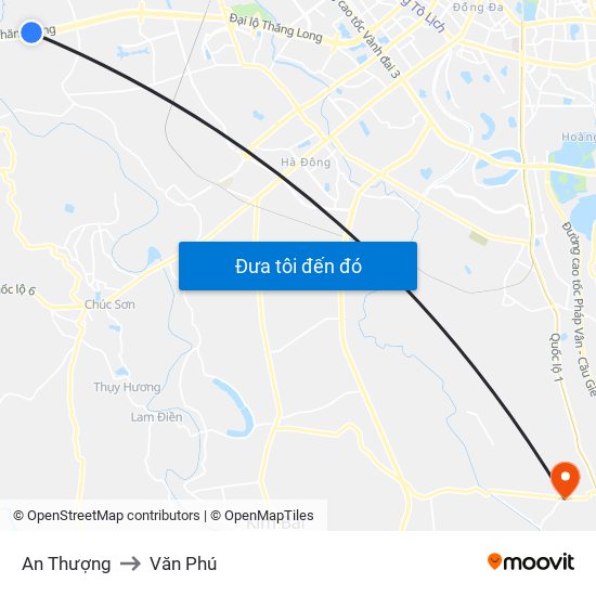 An Thượng to Văn Phú map
