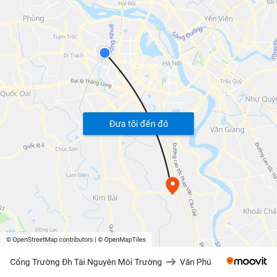 Cổng Trường Đh Tài Nguyên Môi Trường to Văn Phú map