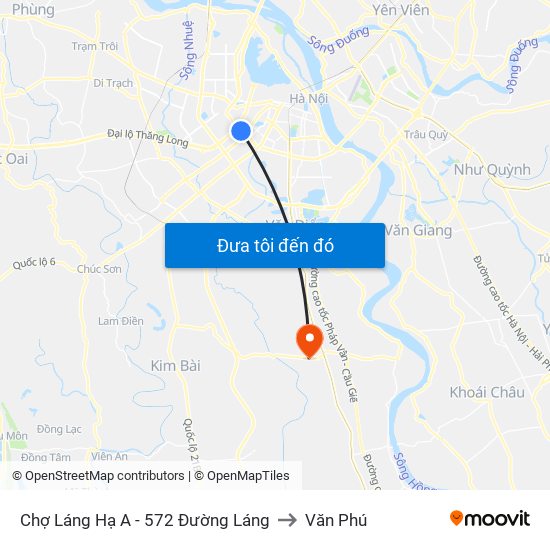 Chợ Láng Hạ A - 572 Đường Láng to Văn Phú map