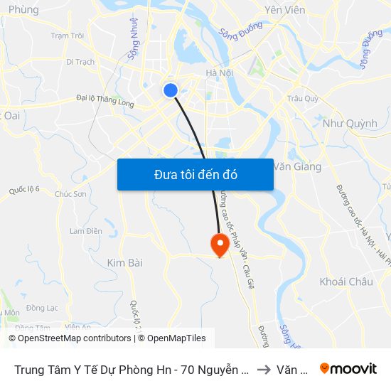 Trung Tâm Y Tế Dự Phòng Hn - 70 Nguyễn Chí Thanh to Văn Phú map