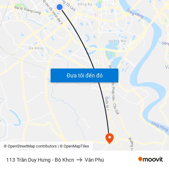 113 Trần Duy Hưng - Bộ Khcn to Văn Phú map