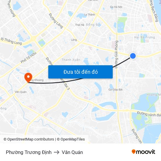 Phường Trương Định to Văn Quán map