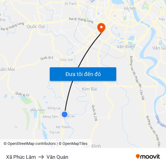 Xã Phúc Lâm to Văn Quán map