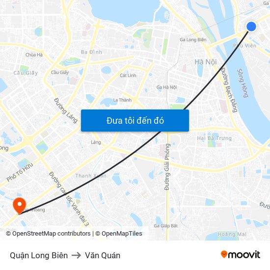 Quận Long Biên to Văn Quán map