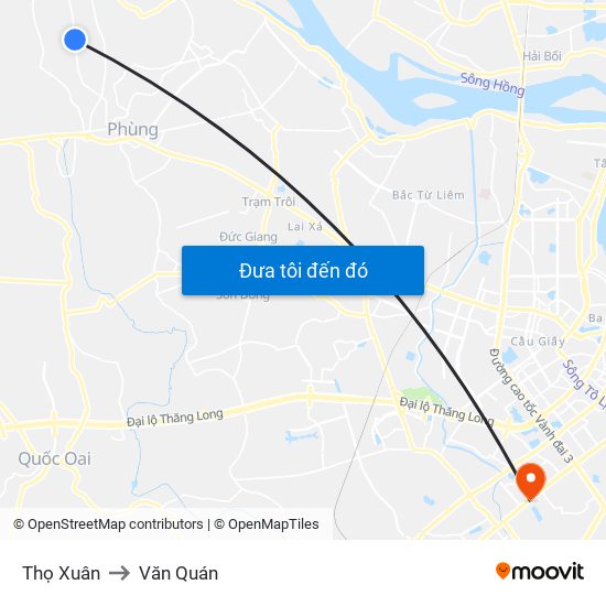 Thọ Xuân to Văn Quán map