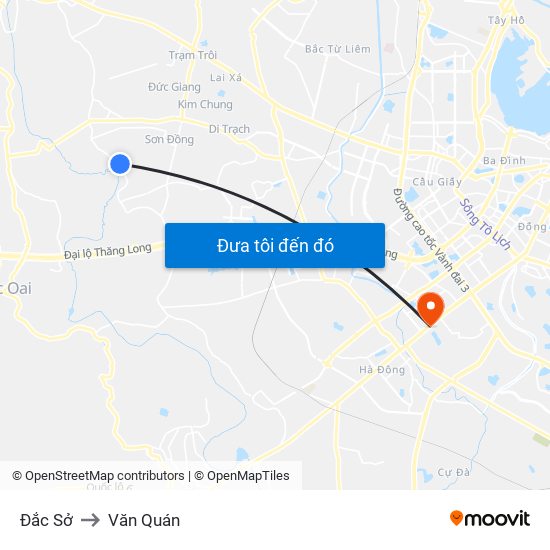 Đắc Sở to Văn Quán map