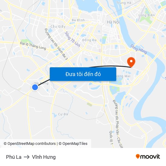 Phú La to Vĩnh Hưng map