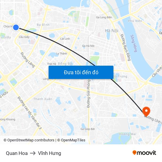 Quan Hoa to Vĩnh Hưng map
