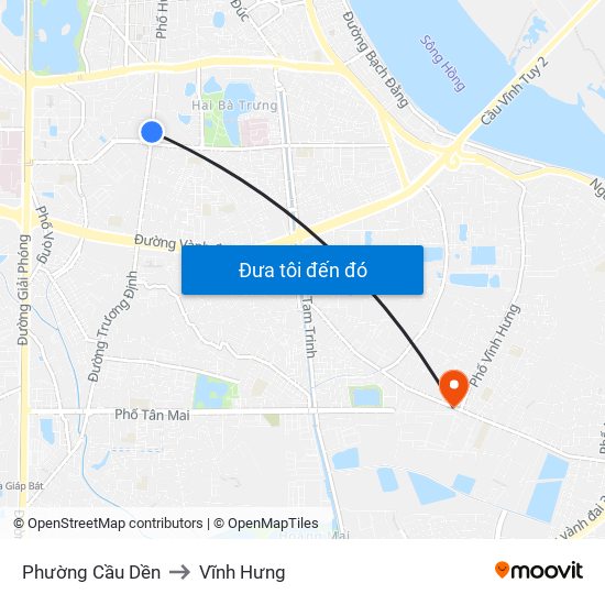 Phường Cầu Dền to Vĩnh Hưng map