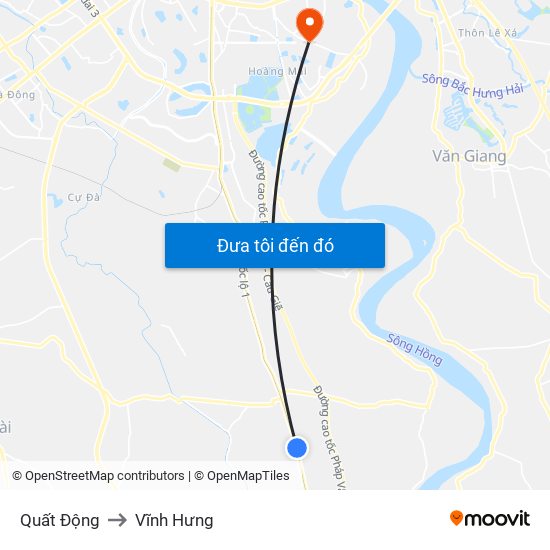 Quất Động to Vĩnh Hưng map